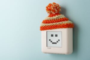thermostat-with-happy-face-and-knit-beanie